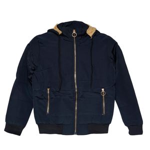 LADIES PUFF JACKET WITH FUR INSIDE & DETACHABLE CAP