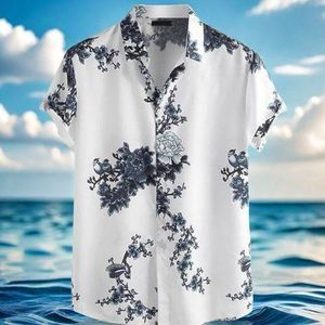Berrykey Men's Tshirt - Vintage Hawaii - Blue / White