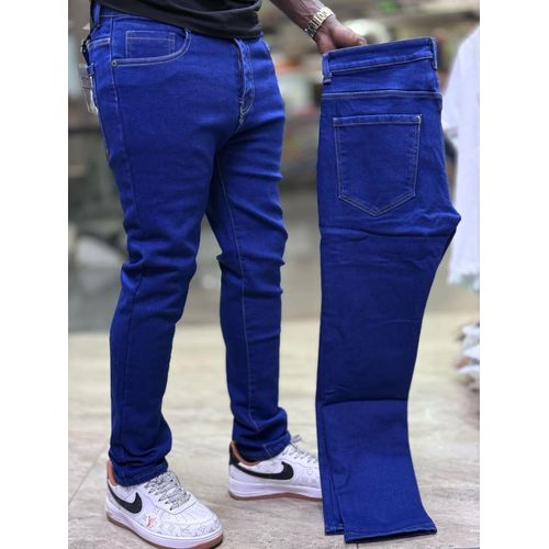 Deep blue slim fit denim jeans