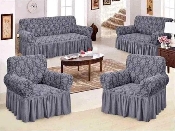 7 SEATER JACQUARD TURKEY IMPORTED SOFA SEAT COVERS (3:2:1:1) - They provide an elegant decor for your home with a slip cover, which is cotton, tailored and ultra soft