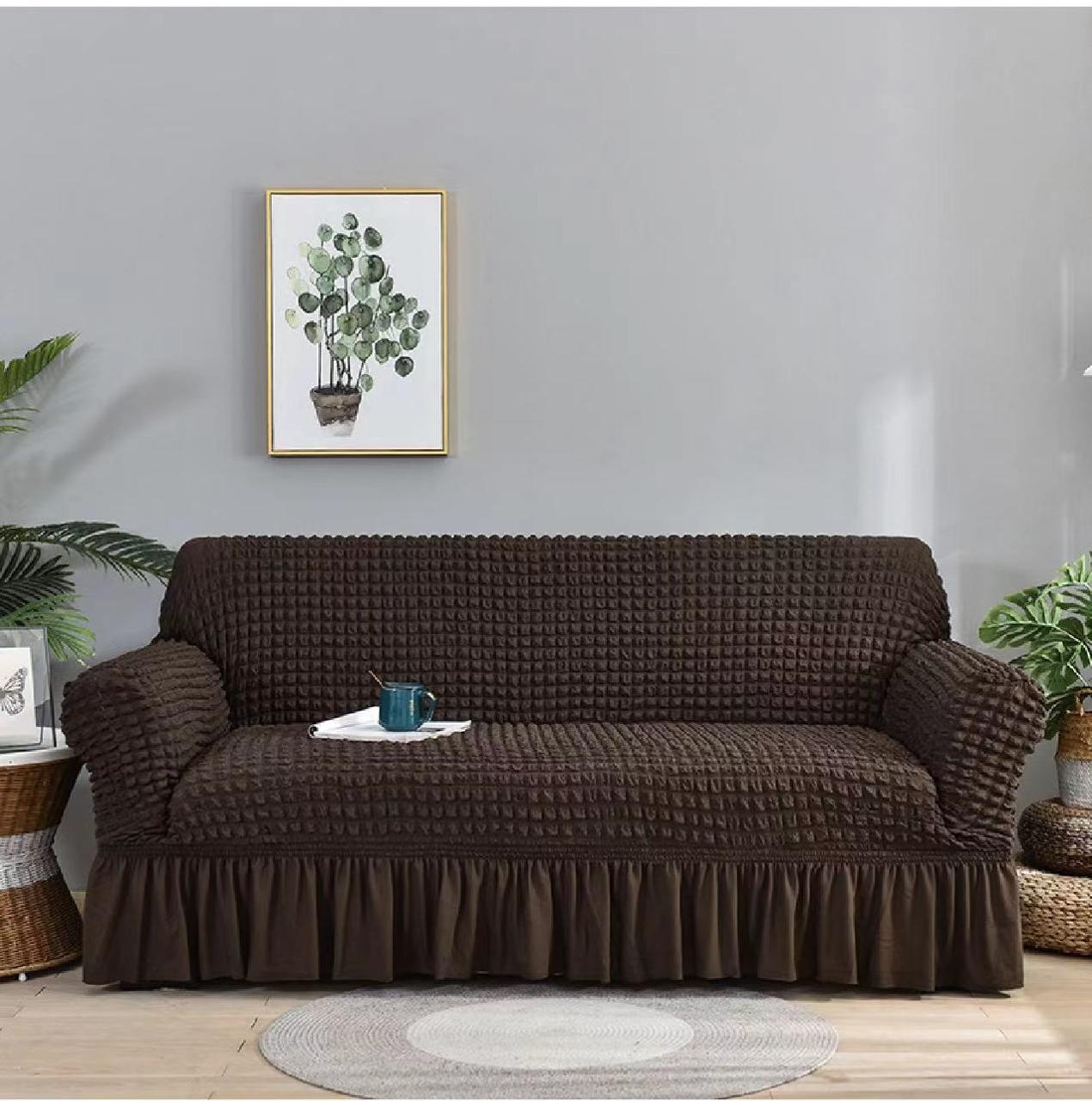 JACQUARD LOOSE COVERS. High-Quality Luxurious Stretchable Turkey Sofa Covers,Perfect Fit with Stretchable Fabric,Protect and Preserve. 5 Seater, 7 Seater.