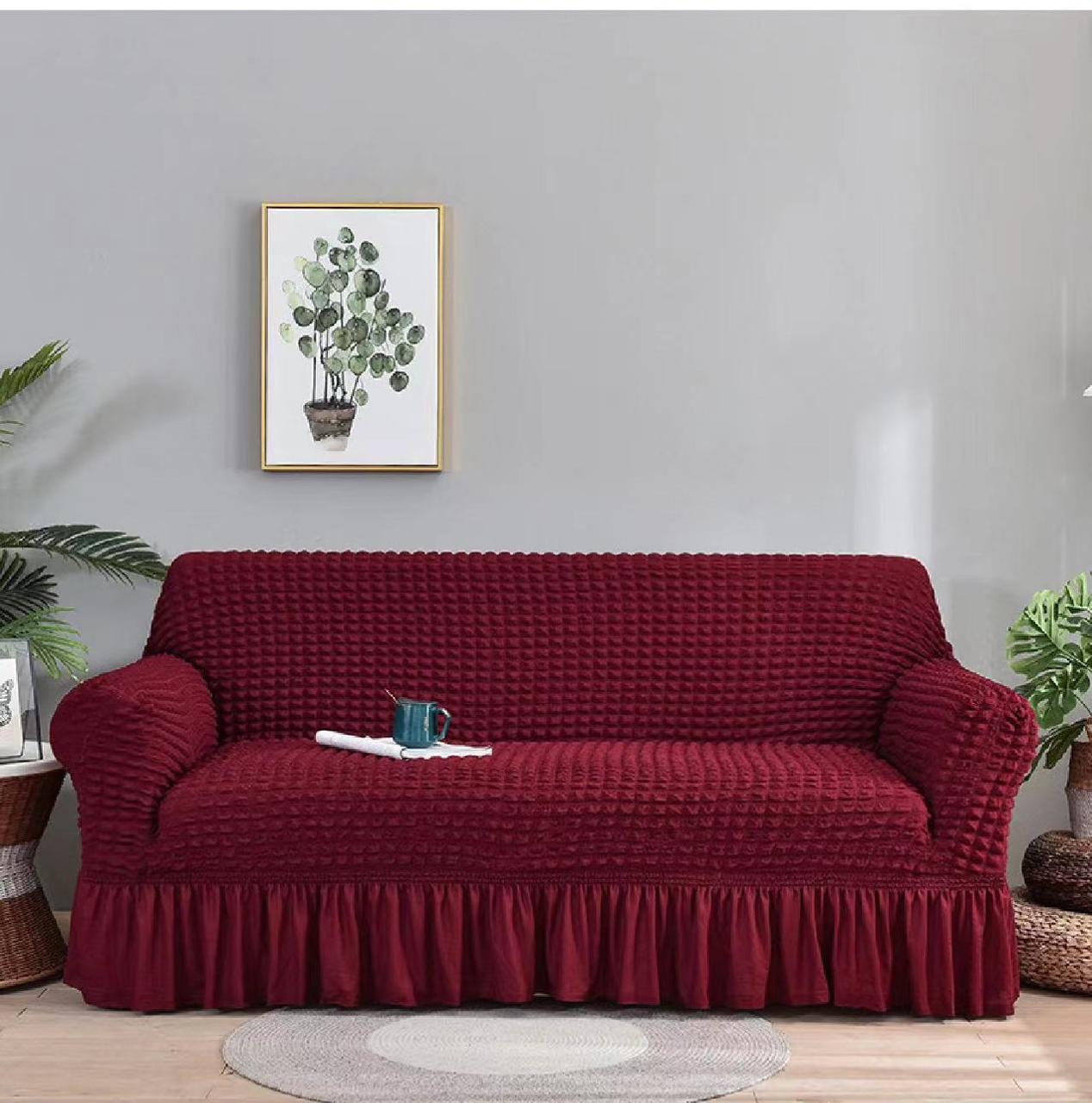 JACQUARD LOOSE COVERS. High-Quality Luxurious Stretchable Turkey Sofa Covers,Perfect Fit with Stretchable Fabric,Protect and Preserve. 5 Seater, 7 Seater.