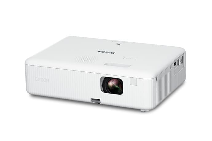 Epson Projector CO-W01 WXGA  3LCD for Home and Office, 3000 Lumens Brightness, X1123HP, Built in Speaker, Optional Wireless Projection, Automatic Vertical keystone Correction, Wi-Fi, HDMI