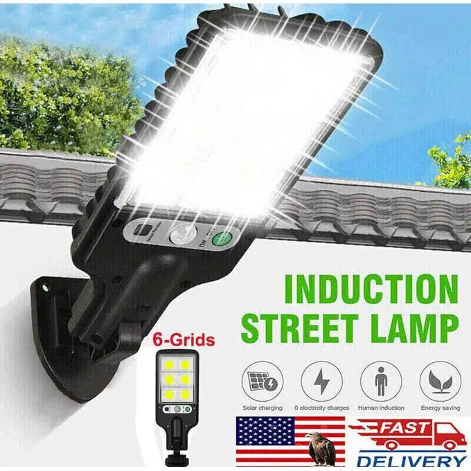 Solar Light Solar Powered LED Wall Light PIR Motion Sensor Outdoor Flood Pathway Street Lamp