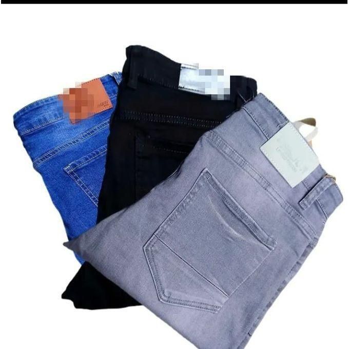 Men’s Comfortable Slim Fit Jeans 3 Pack – Black, Blue & Grey Denim Trousers for Casual, Smart Casual & Everyday Wear with Stretch Comfort and Long-Lasting Durability