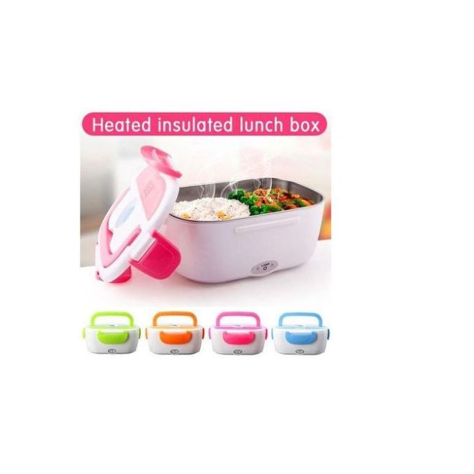 Electric Portable Heat Lunch Box Food Warmer With Partition – USB/DC Powered Insulated Lunch Bag for Hot Meals On The Go