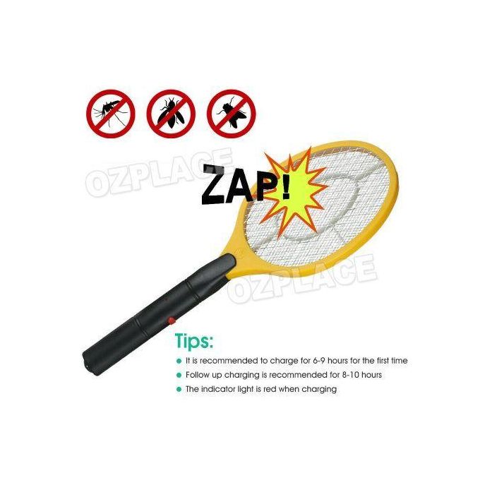 Electric Mosquito Trap Insects Killer Racket – Rechargeable USB Bug Zapper with LED Light, Safe & Effective for Indoor/Outdoor Use