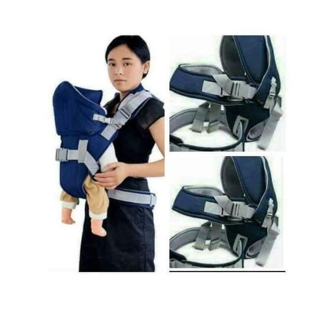 NEW ARRIVAL – Comfortable Baby Carrier with Adjustable Straps and Warm Hood – Ergonomic Front & Back Carry Design for Newborns and Infants (Blue)