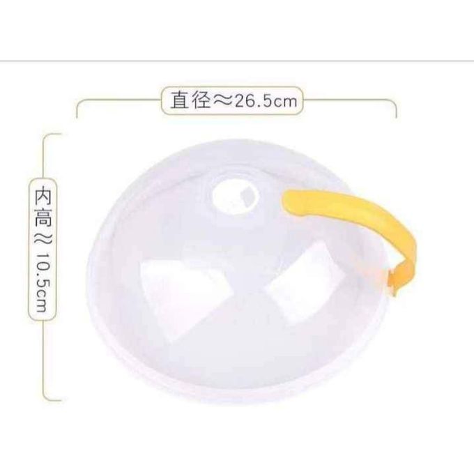 Kitchen Microwave Plate Cover – BPA-Free Splatter Guard with Vent & Detachable Coloured Handle for Safe, Clean Heating