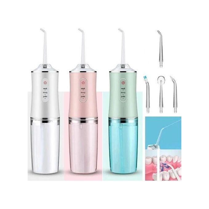 NEW ARRIVAL – 4 Nozzles Dental Water Jet Irrigator & Flosser – 1400 RPM Teeth Cleaner with 3 Modes & 4 Cleaning Heads – Ideal for Braces & Advanced Oral Hygiene 💧✨