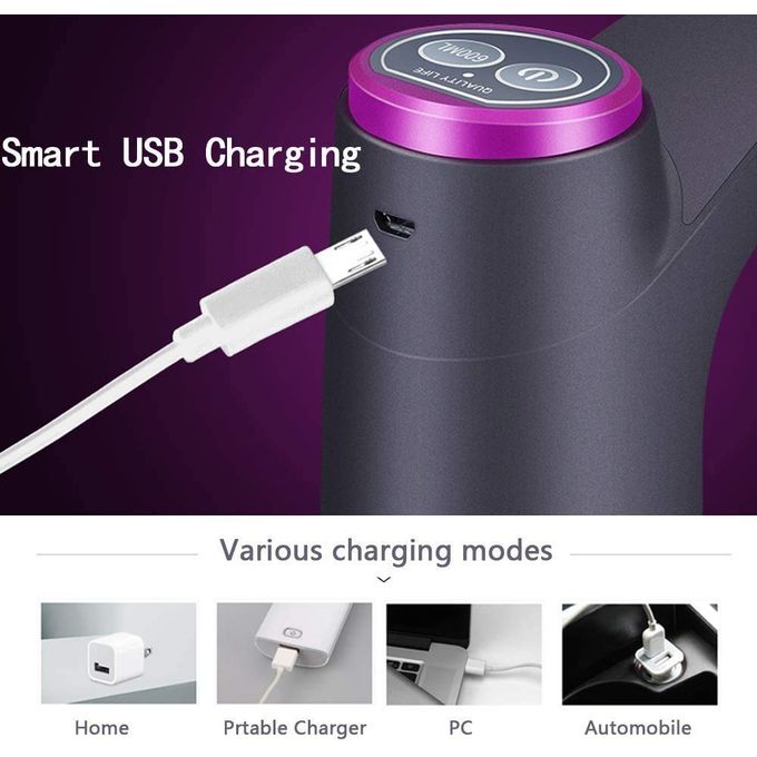 Automatic Water Dispenser Pump Electric Rechargeable Pump – USB-Powered Portable Drinking Water Bottle Pump for 5-Gallon Jugs, Touchless Operation