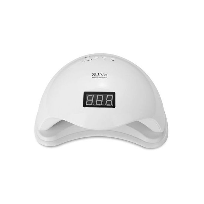 Sun 48W LED UV Nail Gel Polish Dryer Lamp Light Machine – Professional Dual Light Source Nail Lamp with Infrared Sensor, 3 Timers, Adjustable Power for Home & Salon Use