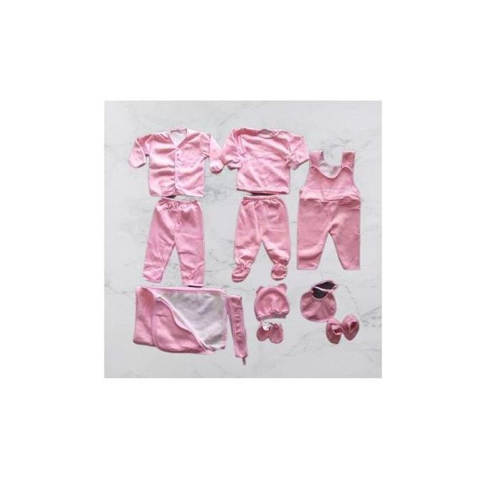 Lucky Star Newborn Receiving Baby 11 Pieces - Baby Suit - Unisex – Premium Cotton Layette Set with Bodysuit, Tops, Pants, Hat, Mittens & Bib for 0-6 Months