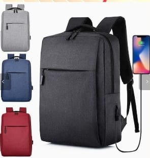 Unisex Laptop Backpack – Versatile 16-Inch Travel Computer Bag with Multi-Compartments, USB Charging Port, Anti-Theft Pocket & Luggage Strap for Business, School & Commuting