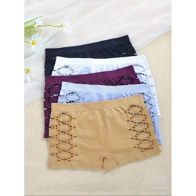 3PCs Hottest Hips Patterned Spandex Ladies Panties – Sexy Stretch Hotpants with Fashion Prints, Super Soft & Comfortable for Women (Fits Hips 40-46 Inches)