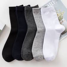 12 Pairs Plain Office Cotton Men Socks – Assorted Colors, Breathable Business Crew Socks with Reinforced Heel & Toe for Everyday Comfort