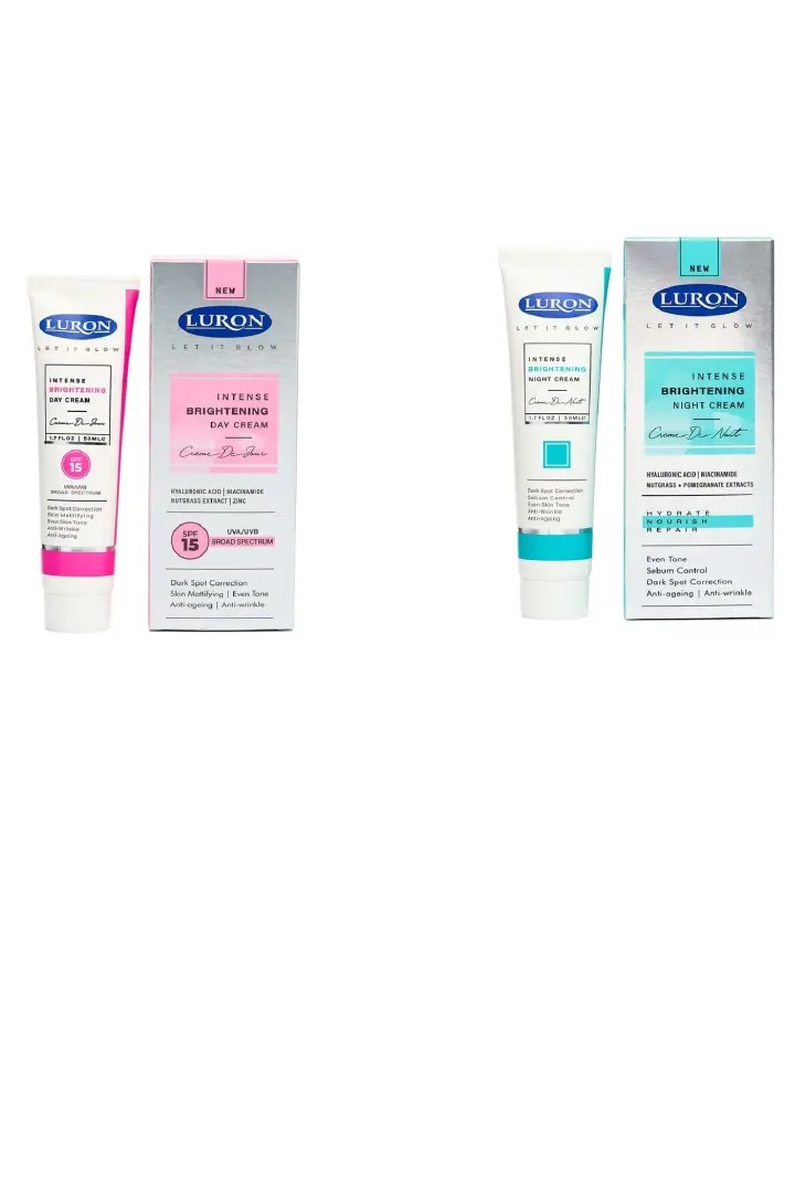 2 in 1 Luron Intense Brightening Day and Night Cream for Anti-Aging,Anti Wrinkle,Extra Nourishing,Moisturising,Sebum Control,Dark Spot Correction ,Mafftifying Cream for Oil Control,Sun Protection