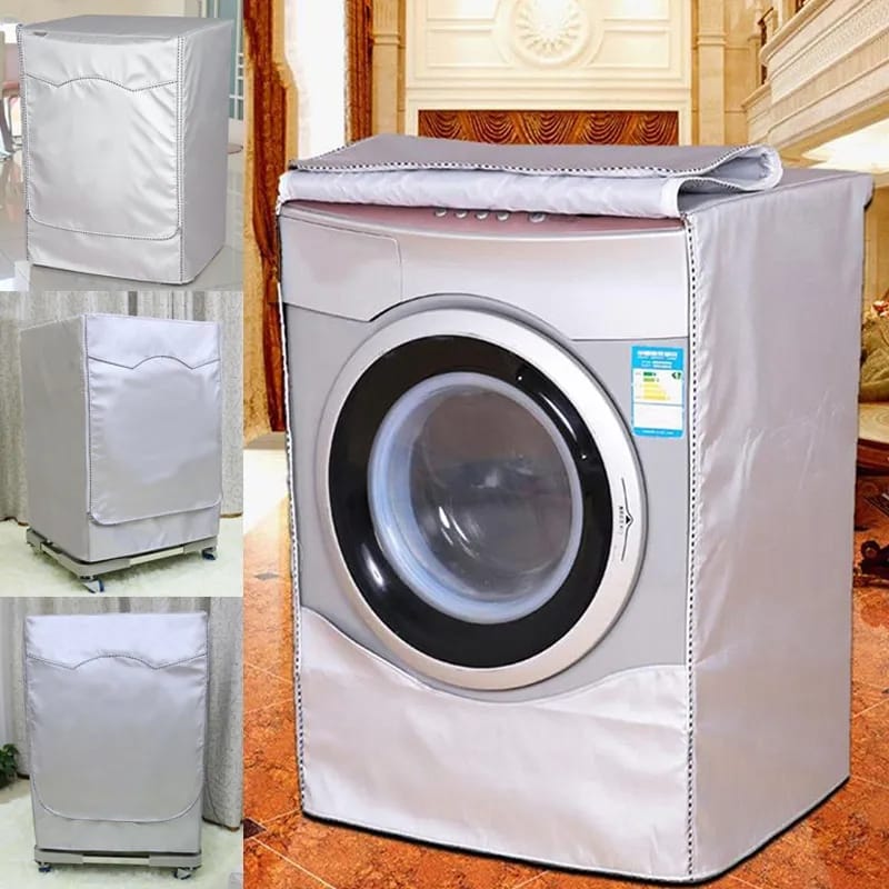 Restocked!!  Front Load Washing Machine Cover Waterproof Dustproof Washer Dryer Cover with Zipper and Perspective Window ,Fit for Front Load - Fits Up To 12Kgs