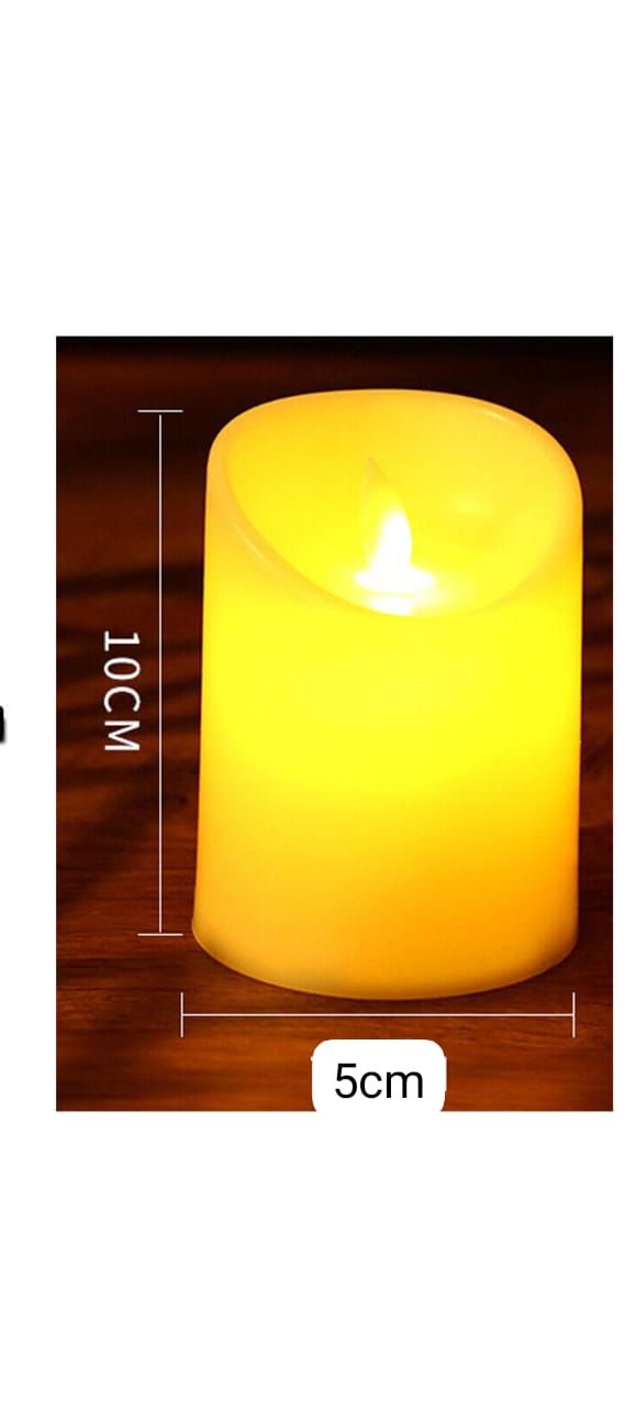 LED Plastic Swing Candle, Battery Operated, Flickering Light, Safe & Decorative, Indoor & Outdoor Use, Home Decor, Romantic Ambiance, Party Decoration, Night Light, Wedding, Festival, Stylish Lighting