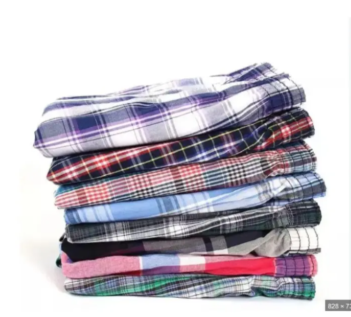 OFFER OFFER  Men's Quality Pure Cotton 2Pcs Boxers, Checked Plaid Design, Soft Comfortable Underwear, Breathable Cotton, Durable Everyday Wear, Perfect Fit, Stylish Men’s Boxers for All Day Comfort