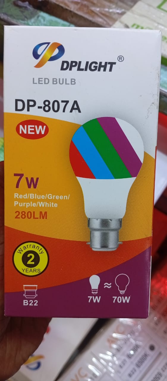 DP 7W LED Light Bulb 3 Color Changing Energy Saving Lamp Bright Durable Home Lighting Warm White Cool White Daylight E27 Bulb Long Lasting Power Saving LED Light Affordable Price Home Office Use