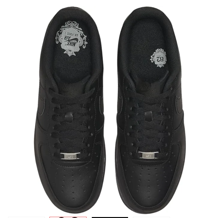 Air Force 1 Sneakers White And Black High Quality Classic Low Top Shoes Durable Leather Comfortable Cushioned Sole Stylish Streetwear Everyday Wear For Men And Women Trendy Footwear Best Seller