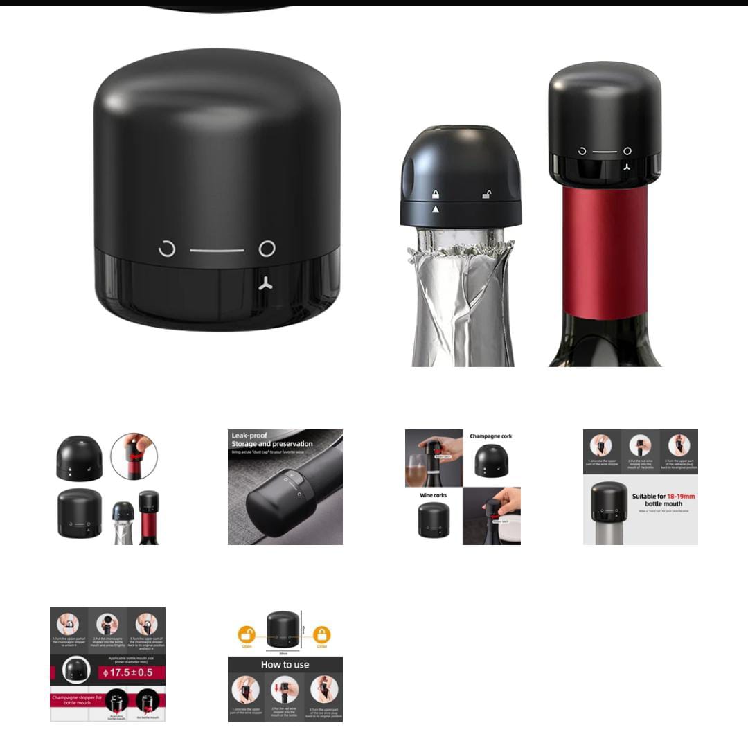 Back in Stock — Wine & Champagne Bottle Stopper for Perfect Seal