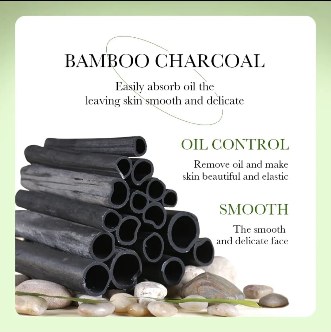 4 pieces Sadoer Charcoal Black Face Mask  Bamboo Moisturizing Brightening SkinCare