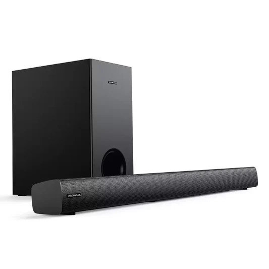 [Exclusive Online Offer] Vision Plus VP2111SB 2.1-channel entry-level soundbar system, Deep Bass, HDMI ARC, Minimalist Design, Multiple EQ Modes, 240W Max Power, Bluetooth connectivity