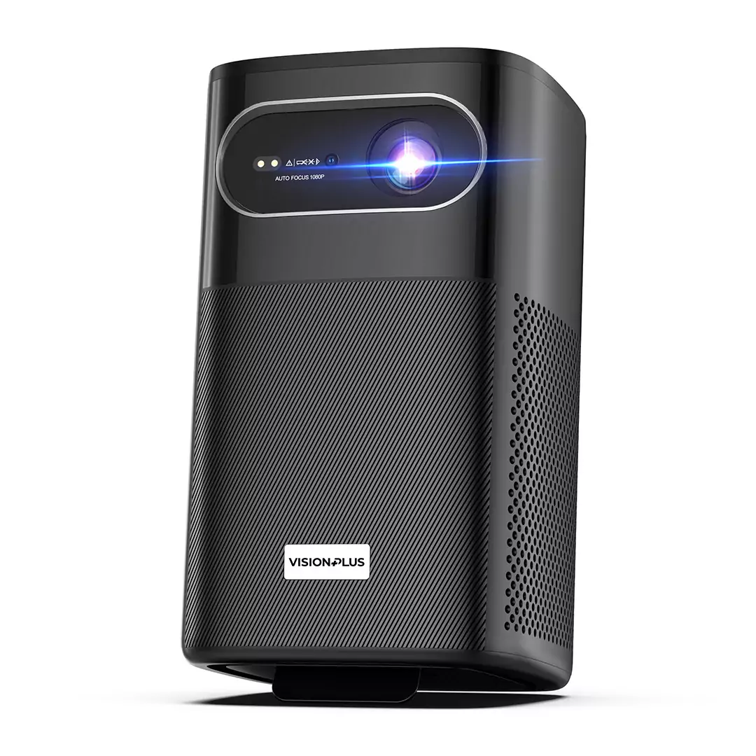 [Exclusive Online Offer] Vision Plus Lumen Mini (VPPJ250A) portable smart projector, Massive 15,000mAh battery, True 1080P Full HD, projection from 32" up to 100", Built-in Android 9.0