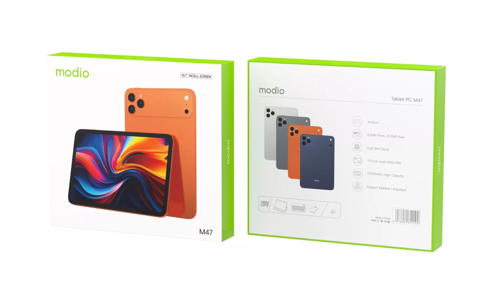 Modio M47 10" Tablet – 512GB Storage, 12GB RAM, Large Screen, High Performance Android Tablet – Fast & Powerful, Perfect for Work, Gaming & Entertainment..