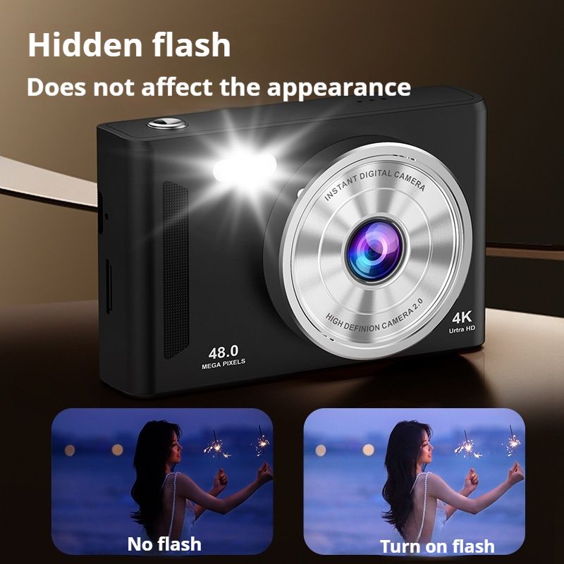 32GB Digital Camera Compact 48MP Autofocus 16X Digital Zoom Photo Camera: 2.8 Inch 4K LCD Screen Portable Vlogging Photography Camera for Kids, Beginners, Teens, Students