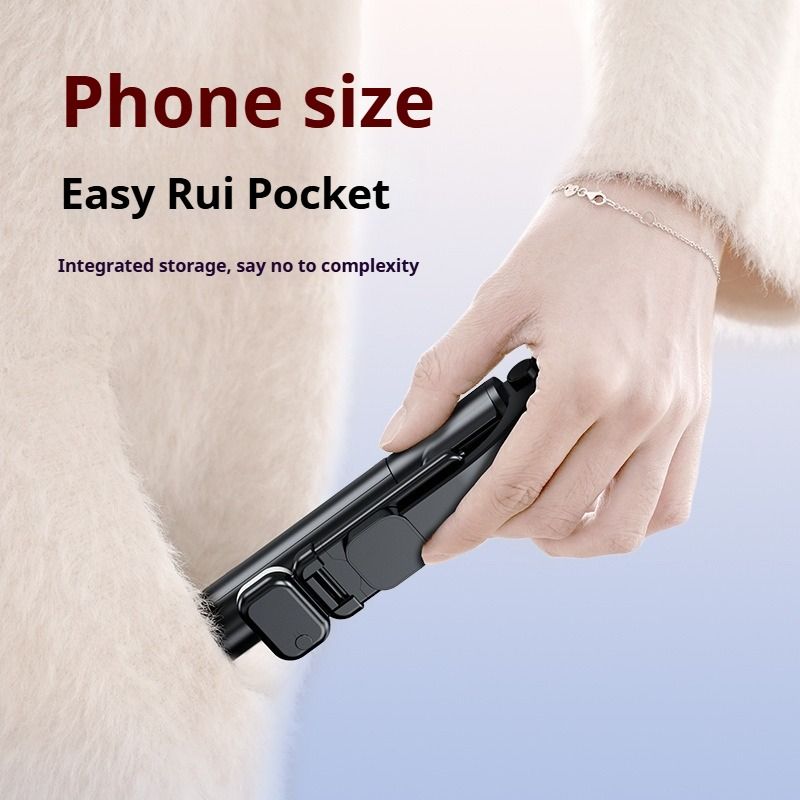 All-in-One Bluetooth Selfie Stick, Portable Stable Tripod for Travel, Photo & Live Streaming