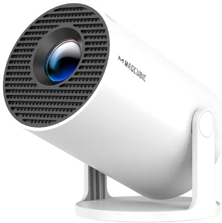 2026 HY300PRO Mini Projector with WiFi and Bluetooth, 4K Support Smart Portable Projector, Auto Keystone, Voice Control Remote, 180 Degree Rotation, Home Video Projetor for Bedroom