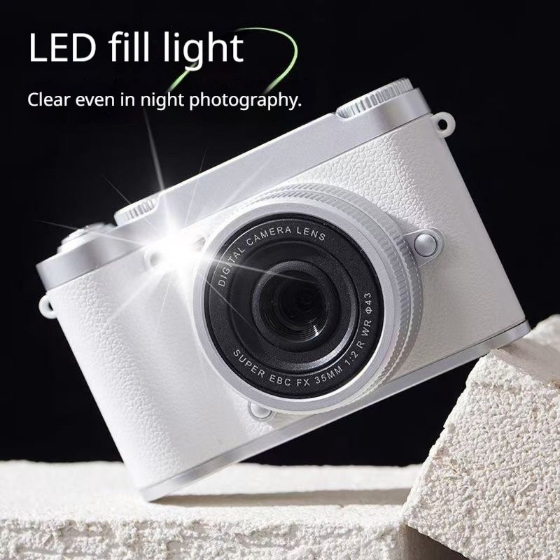 Retro Dual Lens Cute Digital Camera for Students, Photo & Transfer to Phone