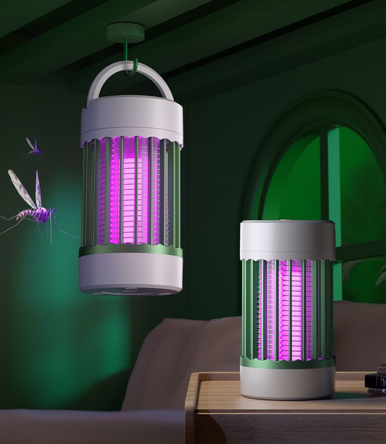 Roman Column Style Electric Mosquito Killer Lamp, USB Rechargeable Outdoor Mosquito Trap, Quiet Mosquito Repellent, Safe for Pregnant Women & Babies