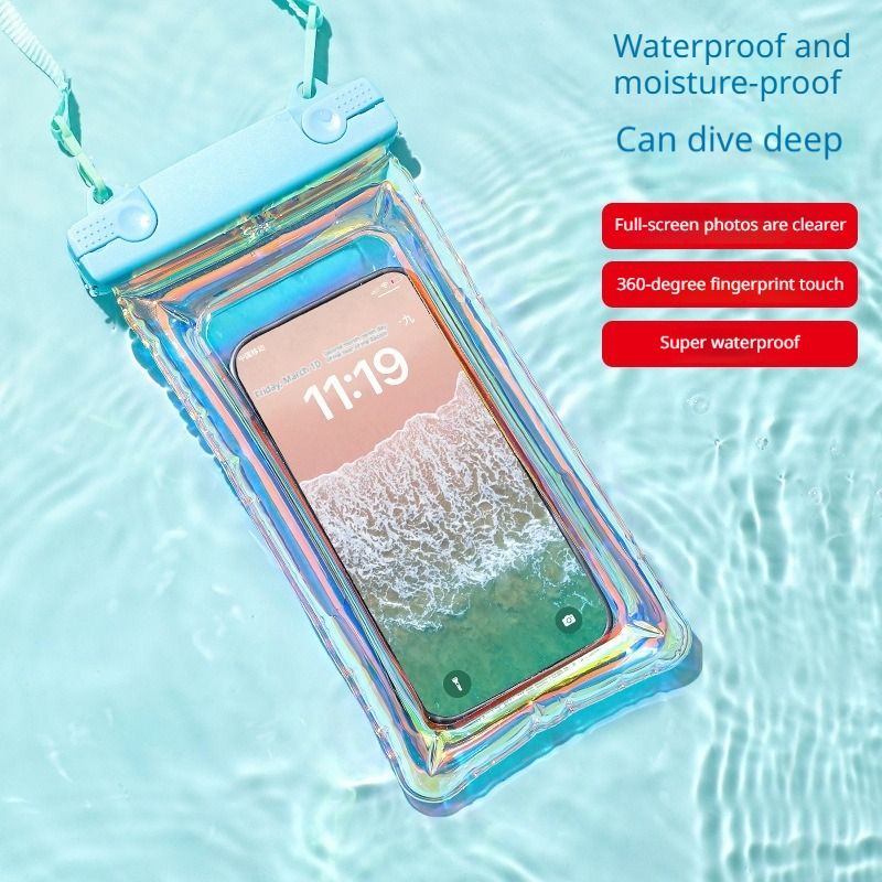 PVC Waterproof Phone Pouch - Universal IPX8 Water Proof Case for Swimming, Travel, Rainy Season
