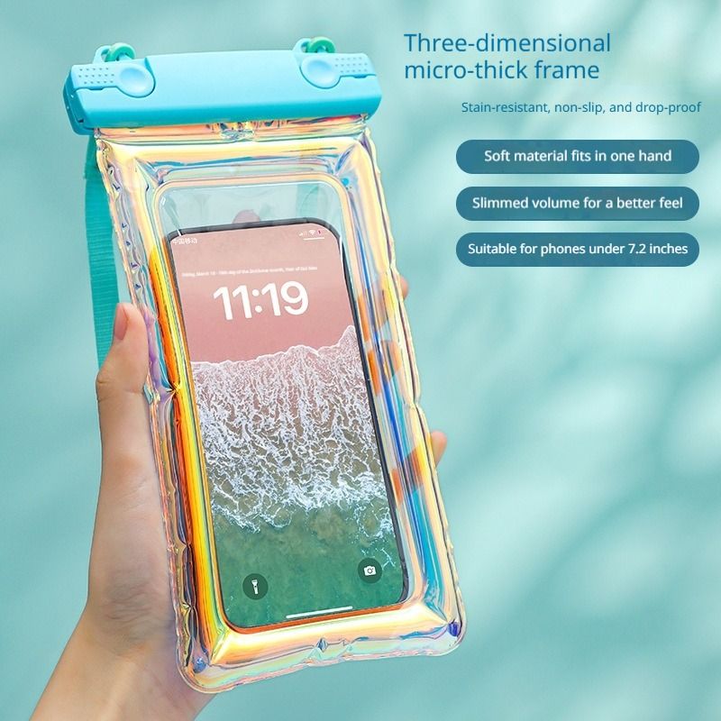 PVC Waterproof Phone Pouch - Universal IPX8 Water Proof Case for Swimming, Travel, Rainy Season
