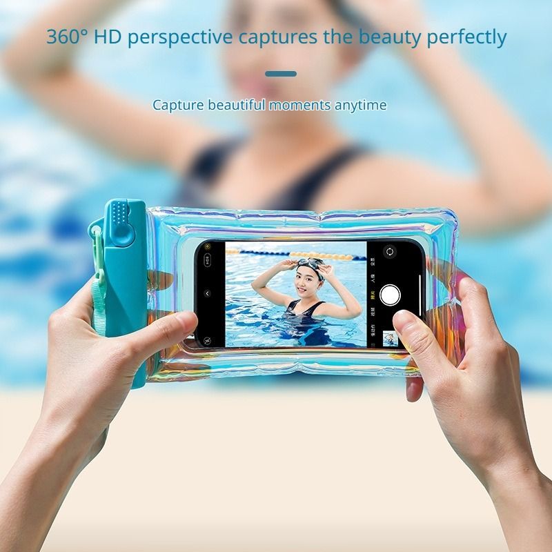 PVC Waterproof Phone Pouch - Universal IPX8 Water Proof Case for Swimming, Travel, Rainy Season