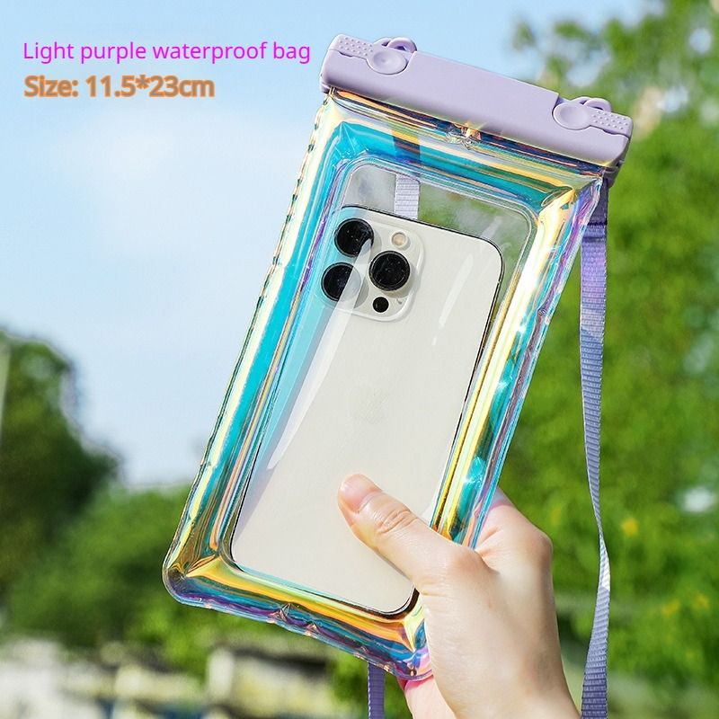 PVC Waterproof Phone Pouch - Universal IPX8 Water Proof Case for Swimming, Travel, Rainy Season