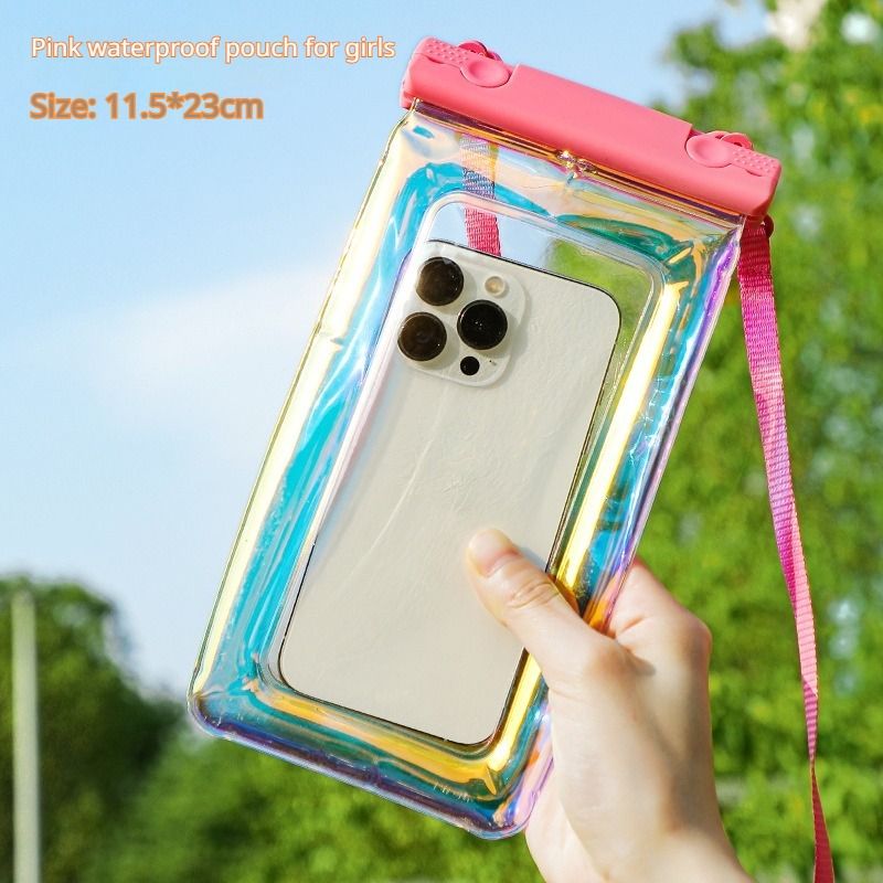 PVC Waterproof Phone Pouch - Universal IPX8 Water Proof Case for Swimming, Travel, Rainy Season