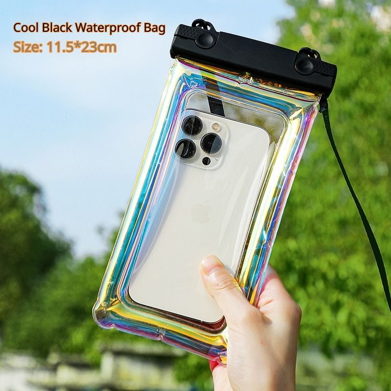 PVC Waterproof Phone Pouch - Universal IPX8 Water Proof Case for Swimming, Travel, Rainy Season
