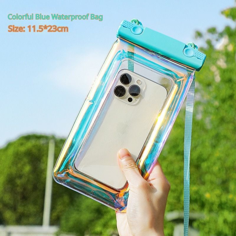 PVC Waterproof Phone Pouch - Universal IPX8 Water Proof Case for Swimming, Travel, Rainy Season
