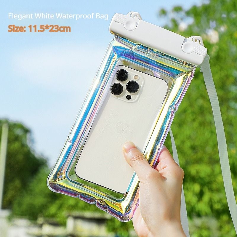 PVC Waterproof Phone Pouch - Universal IPX8 Water Proof Case for Swimming, Travel, Rainy Season