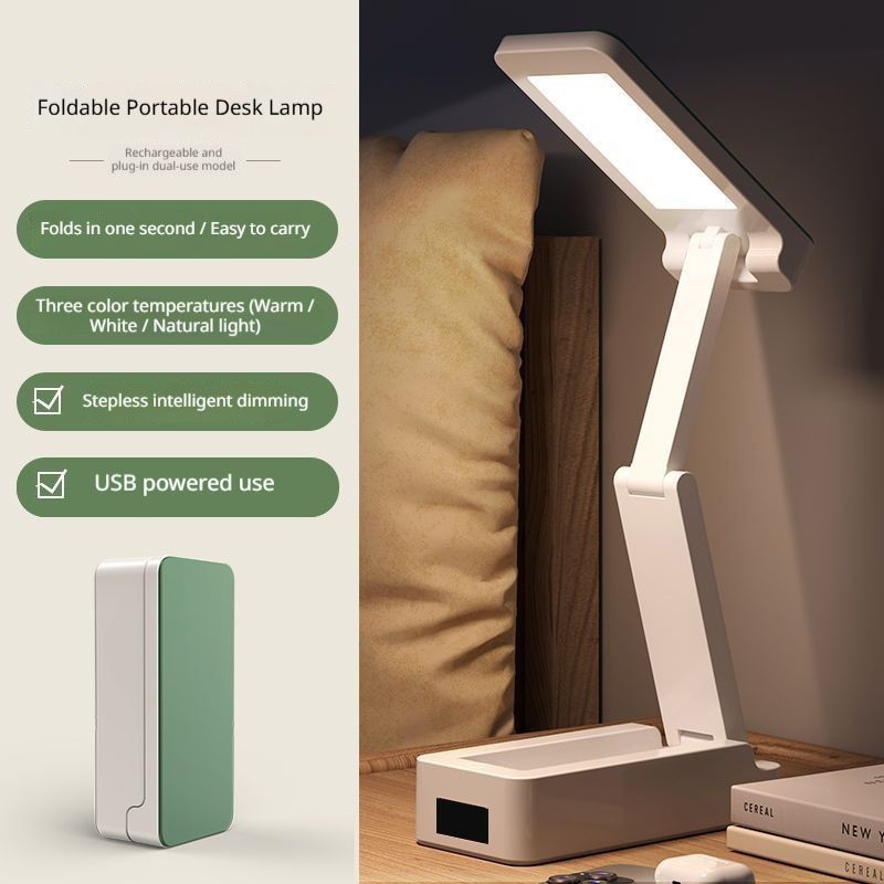Touch Control LED Study Lamp - USB Rechargeable Dimmable Desk Light for Students