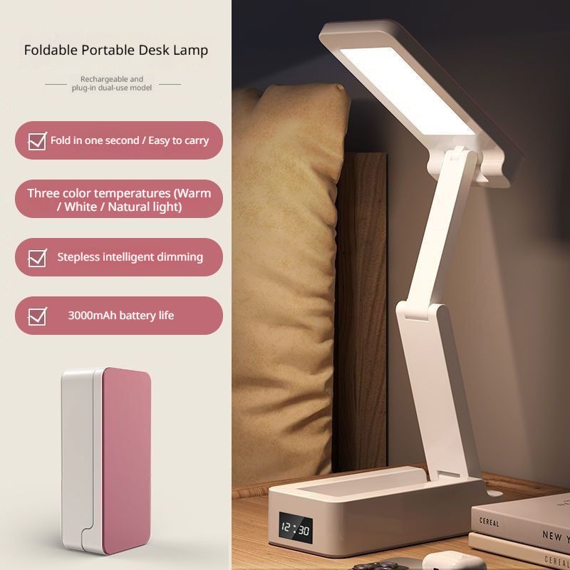 Touch Control LED Study Lamp - USB Rechargeable Dimmable Desk Light for Students