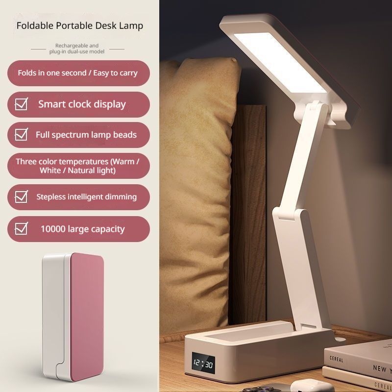 Touch Control LED Study Lamp - USB Rechargeable Dimmable Desk Light for Students