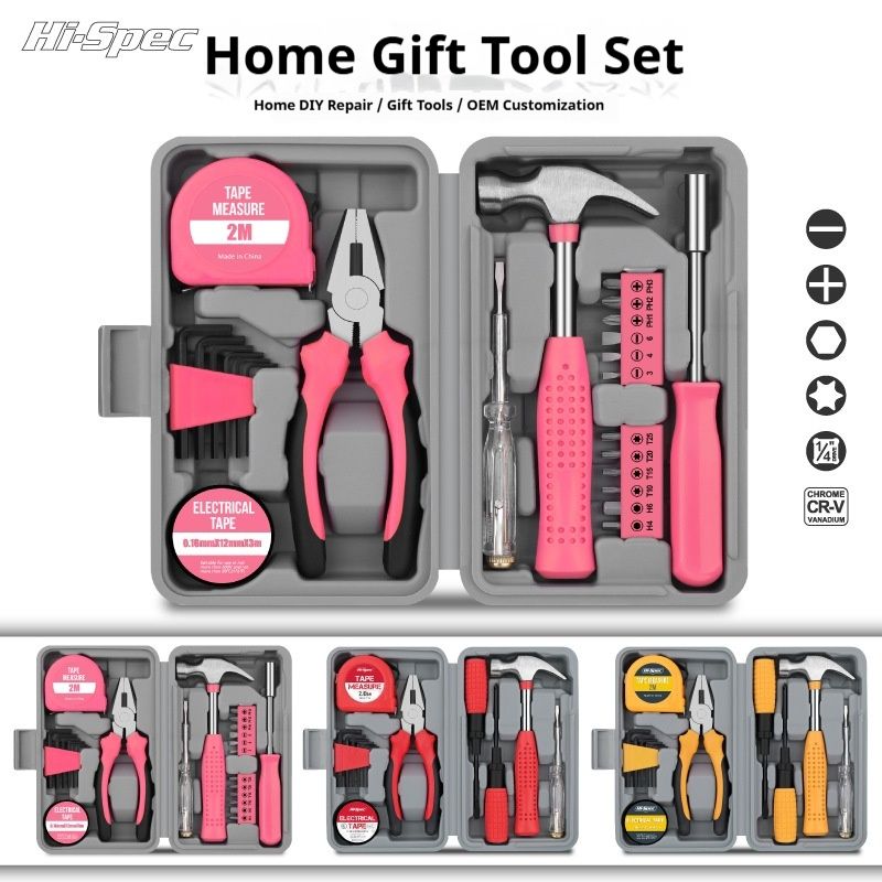 24 in one multifunctional household toolbox Complete list of hardware tools A complete set of manual decoration tools