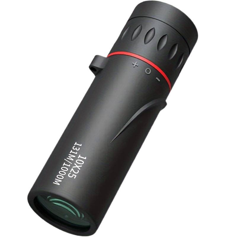 10x25 Monocular Telescope Optical Zoom Portable Pocket for Travel and Outdoor Activities, Black Compact Handheld Tourism Telescope for Adults