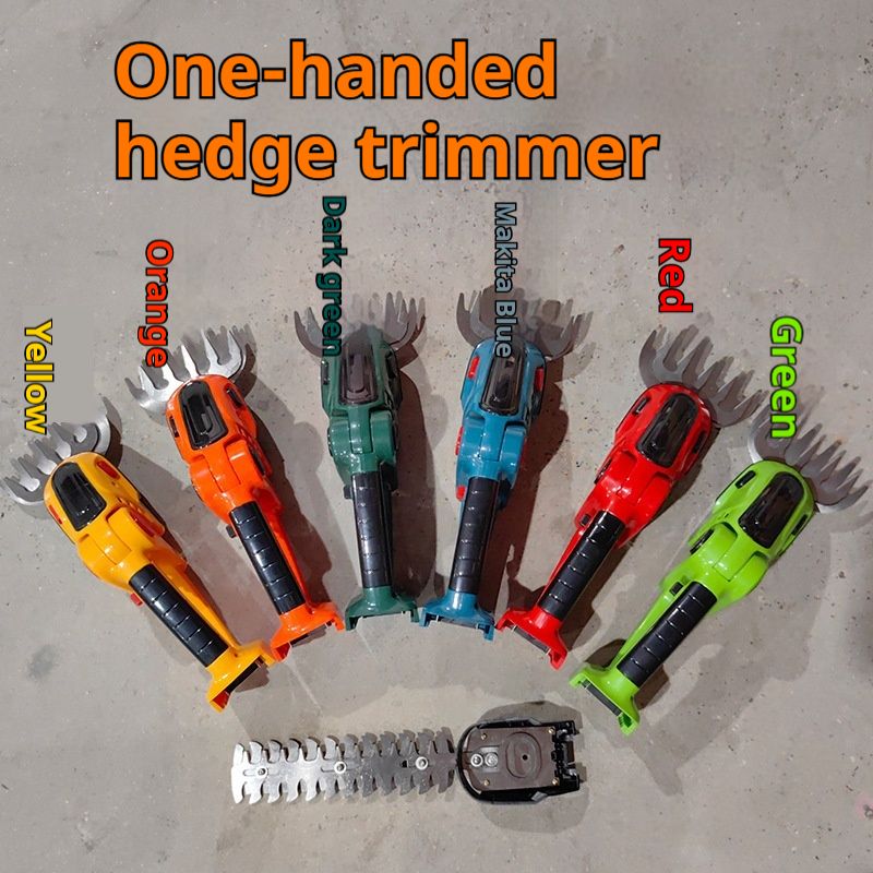 Cordless Grass Shear & Hedge Trimmer - 7.2V Electric Shrub Trimmer 2 in 1 Handheld Grass Trimmer Hedge Shears, Hedge Clippers Grass Cutter w/Pruning Scissor, Rechargeable Battery & Fast Charger